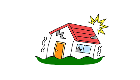 地震・噴火またはこれらに起因する津波によるケガ